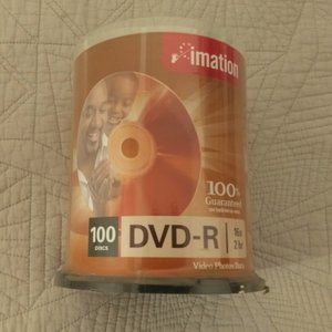 IMATION "New, Unopened"16x DVD-R 100 Pack Spindle